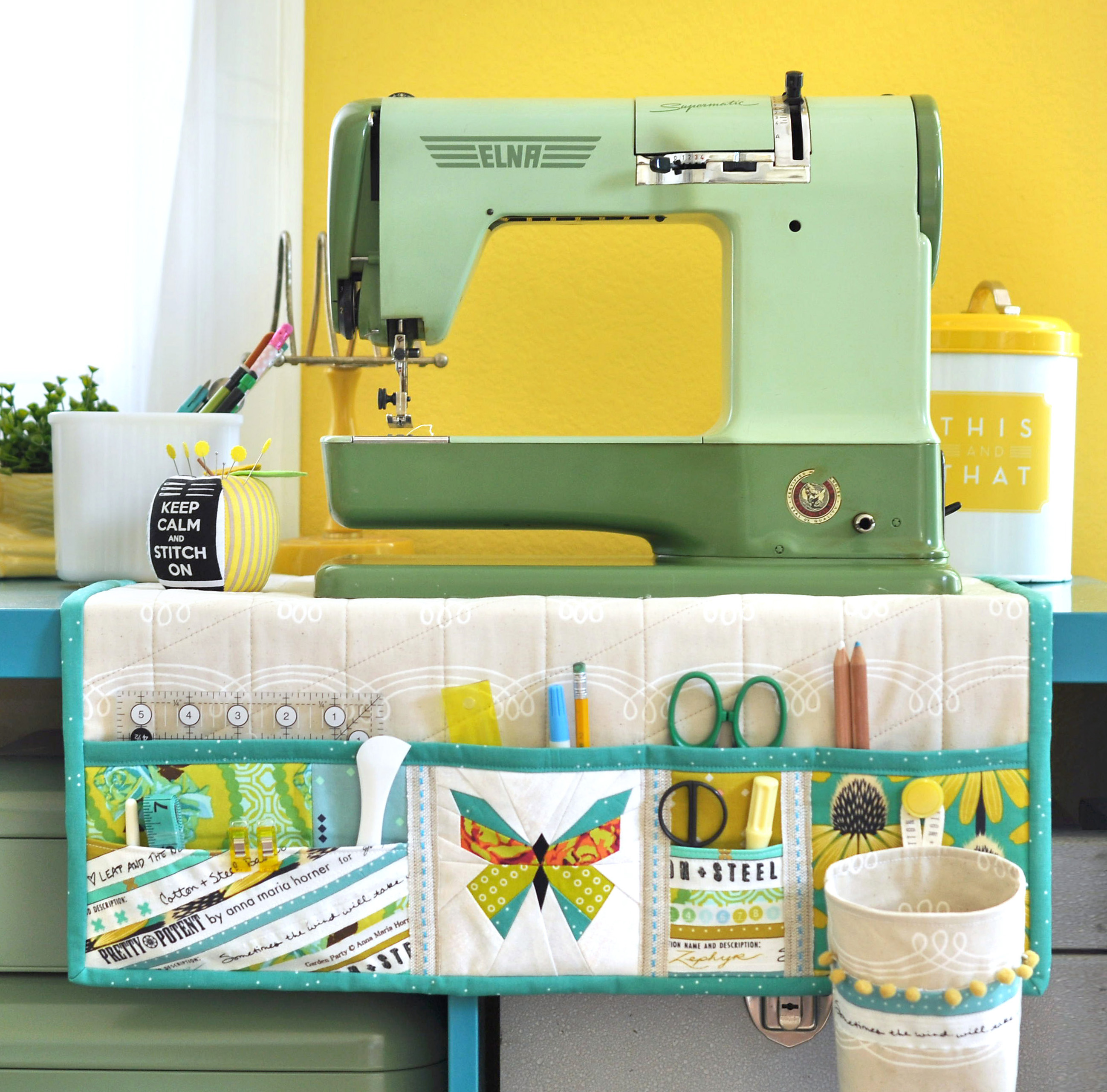 Tutorial: Sewing machine mat and organizer – Sewing